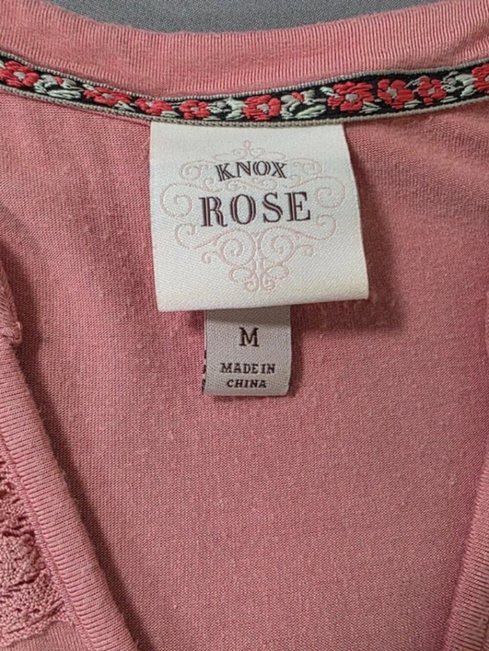 Knox Rose Dusty Rose Summer Dress Size Medium - Picture 4 of 5